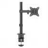 Desk LCD monitor mount MACLEAN MC-572N adjustable height, tilt, VESA 75x75–100x100, supports 17 inch–32 inch, max load 30 kg, black