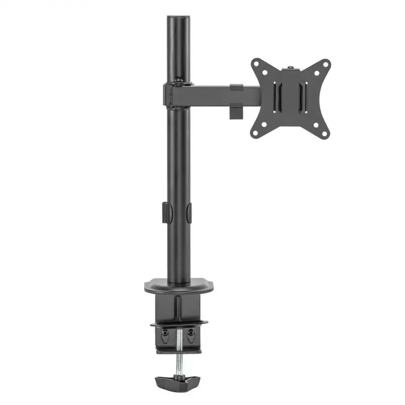 Desk LCD monitor mount MACLEAN MC-572N adjustable height, tilt, VESA 75x75–100x100, supports 17 inch–32 inch, max load 30 kg, black