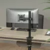 Desk LCD monitor mount MACLEAN MC-572N adjustable height, tilt, VESA 75x75–100x100, supports 17 inch–32 inch, max load 30 kg, black