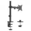 Desk LCD monitor mount MACLEAN MC-572N adjustable height, tilt, VESA 75x75–100x100, supports 17 inch–32 inch, max load 30 kg, black