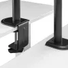 Desk LCD monitor mount MACLEAN MC-572N adjustable height, tilt, VESA 75x75–100x100, supports 17 inch–32 inch, max load 30 kg, black