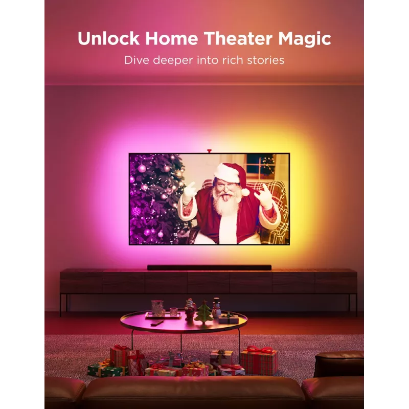 LED light strip Govee Envisual TV Backlight T2 Dual Cameras for 75–85 inch TV