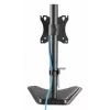 Desk TV & Monitor Mount MANHATTAN 10–27 inch Tilt/Swivel/Rotation VESA 75×75–100×100 Max 7 kg Black