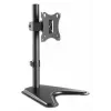 Desk TV & Monitor Mount MANHATTAN 10–27 inch Tilt/Swivel/Rotation VESA 75×75–100×100 Max 7 kg Black