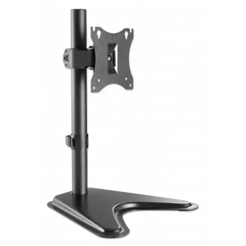 Desk TV & Monitor Mount MANHATTAN 10–27 inch Tilt/Swivel/Rotation VESA 75×75–100×100 Max 7 kg Black