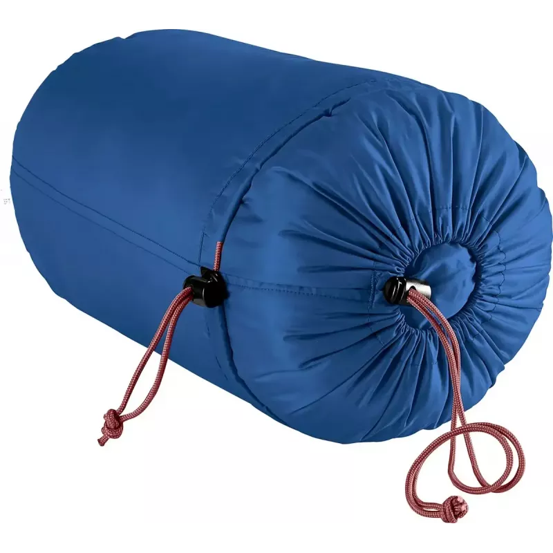 Mummy sleeping bag DEUTER Starlight for height 130–170 cm, hollow-fibre fill, summer, 910 g, hooded, nightblue/redwood
