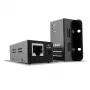 Lindy 50m USB 2.0 Cat.6 Extender, Network transmitter & receiver, 50 m, 480 Mbit/s, Cat5, Cat5e, Cat6, NS1021, Black