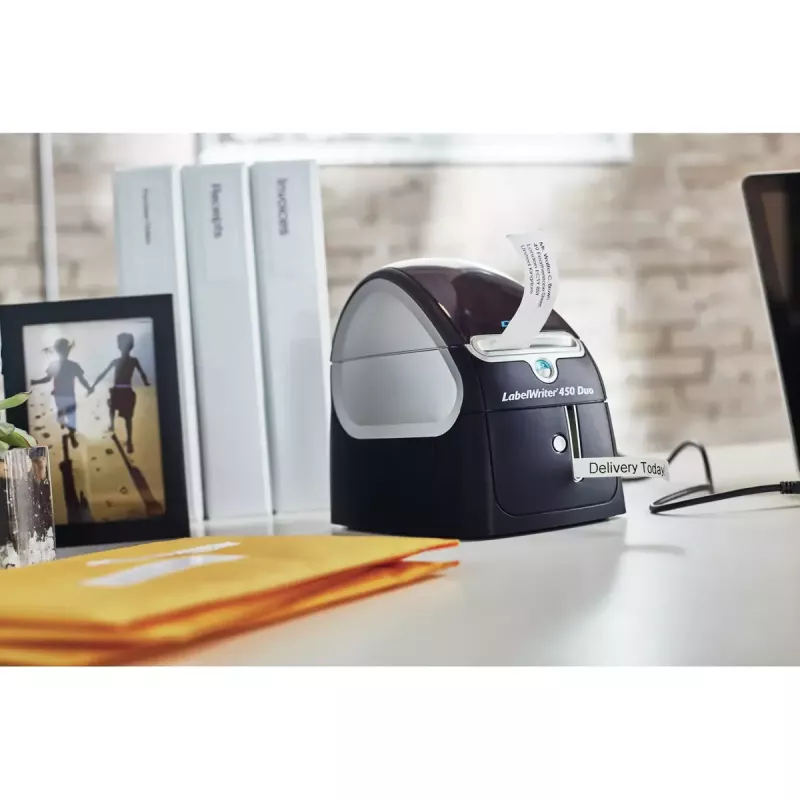 DYMO LabelWriter 450 Duo Label Maker | Direct Thermal Label Printer | Fast Printing of LabelsBarcodes & More | Prints both LW Labels & D1 Plastic Labels