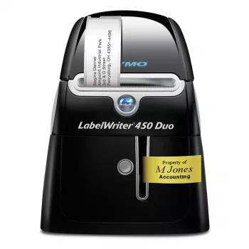 DYMO LabelWriter 450 Duo Label Maker | Direct Thermal Label Printer | Fast Printing of LabelsBarcodes & More | Prints both LW Labels & D1 Plastic Labels
