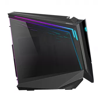 GIGABYTE AORUS C700 GLASS PC Case - Full Tower, supports up to E-ATX & 420mm radiators, pre-installed 120mm*5 fans, USB 3.1 Type-C, RGB Fusion
