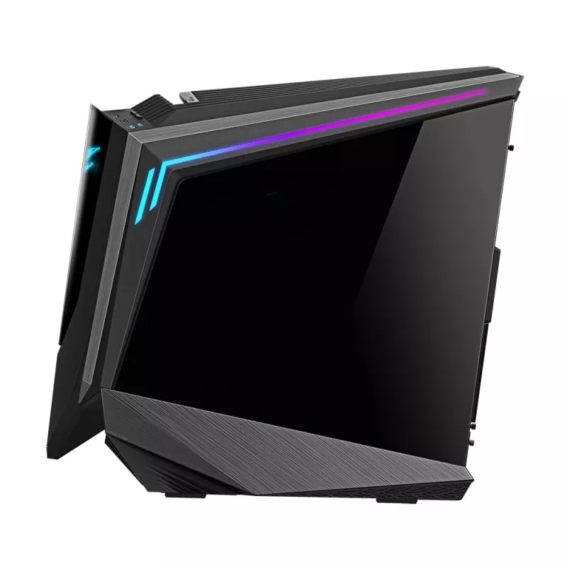 GIGABYTE AORUS C700 GLASS PC Case - Full Tower, supports up to E-ATX & 420mm radiators, pre-installed 120mm*5 fans, USB 3.1 Type-C, RGB Fusion