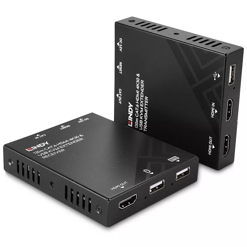 KVM Extender Lindy 120m Cat.6 HDMI and USB Transmitter & Receiver