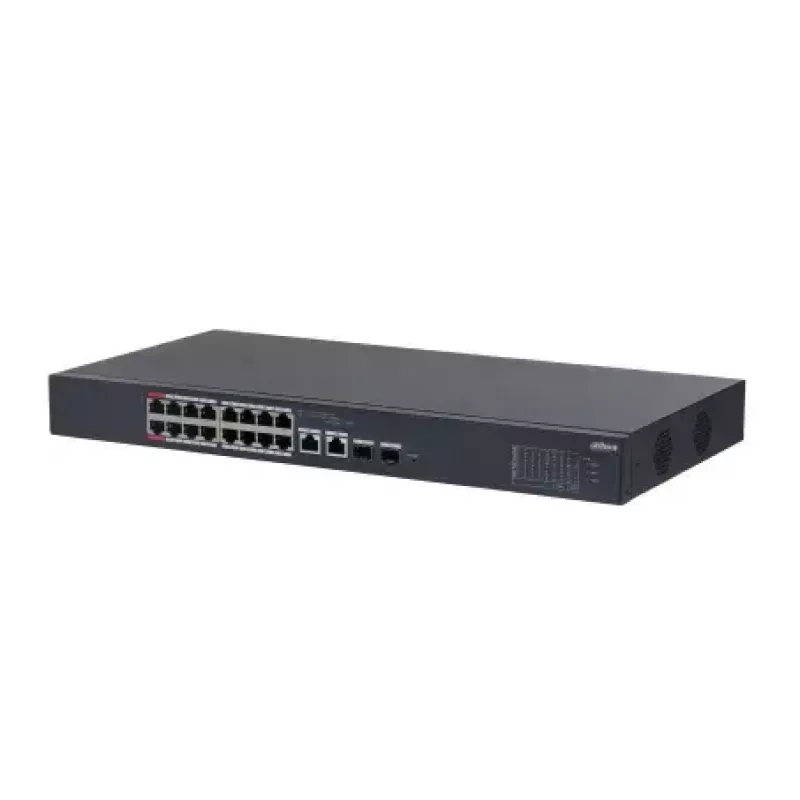 Dahua Technology DH-CS4218-16ET-190 network switch Managed L2 Gigabit Ethernet (10/100/1000) Power over Ethernet (PoE) Black
