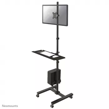 Neomounts FPMA-MOBILE1700 Mobile workstation 10-32 inch, Black, Steel, 8 kg, 25.4 cm (10 inch), 81.3 cm (32 inch), 100 x 100,75 x 75 mm