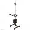Neomounts FPMA-MOBILE1700 Mobile workstation 10-32 inch, Black, Steel, 8 kg, 25.4 cm (10 inch), 81.3 cm (32 inch), 100 x 100,75 x 75 mm