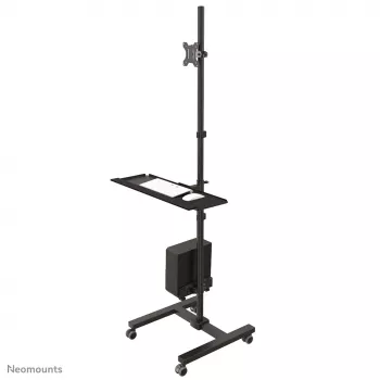Neomounts FPMA-MOBILE1700 Mobile workstation 10-32 inch, Black, Steel, 8 kg, 25.4 cm (10 inch), 81.3 cm (32 inch), 100 x 100,75 x 75 mm