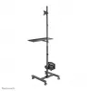 Neomounts FPMA-MOBILE1700 Mobile workstation 10-32 inch, Black, Steel, 8 kg, 25.4 cm (10 inch), 81.3 cm (32 inch), 100 x 100,75 x 75 mm