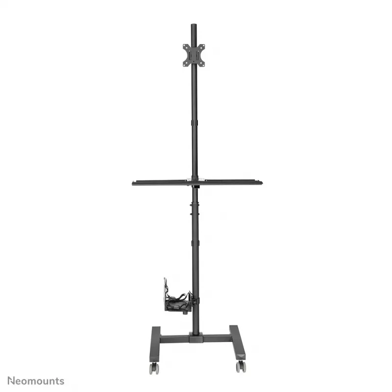 Neomounts FPMA-MOBILE1700 Mobile workstation 10-32 inch, Black, Steel, 8 kg, 25.4 cm (10 inch), 81.3 cm (32 inch), 100 x 100,75 x 75 mm