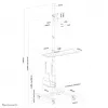 Neomounts FPMA-MOBILE1700 Mobile workstation 10-32 inch, Black, Steel, 8 kg, 25.4 cm (10 inch), 81.3 cm (32 inch), 100 x 100,75 x 75 mm