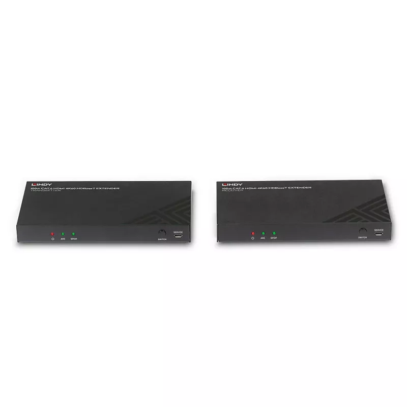 HDMI Extender Transmitter & Receiver Lindy 100m Cat.6 4K60 Audio IR RS-232