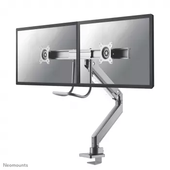 Neomounts NM-D775DXSILVER Monitor arm 10-32 inch - gas spring - Topfix - 180°-stop