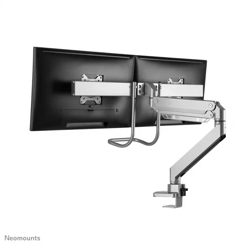 Neomounts NM-D775DXSILVER Monitor arm 10-32 inch - gas spring - Topfix - 180°-stop