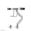 Neomounts NM-D775DXSILVER Monitor arm 10-32 inch - gas spring - Topfix - 180°-stop