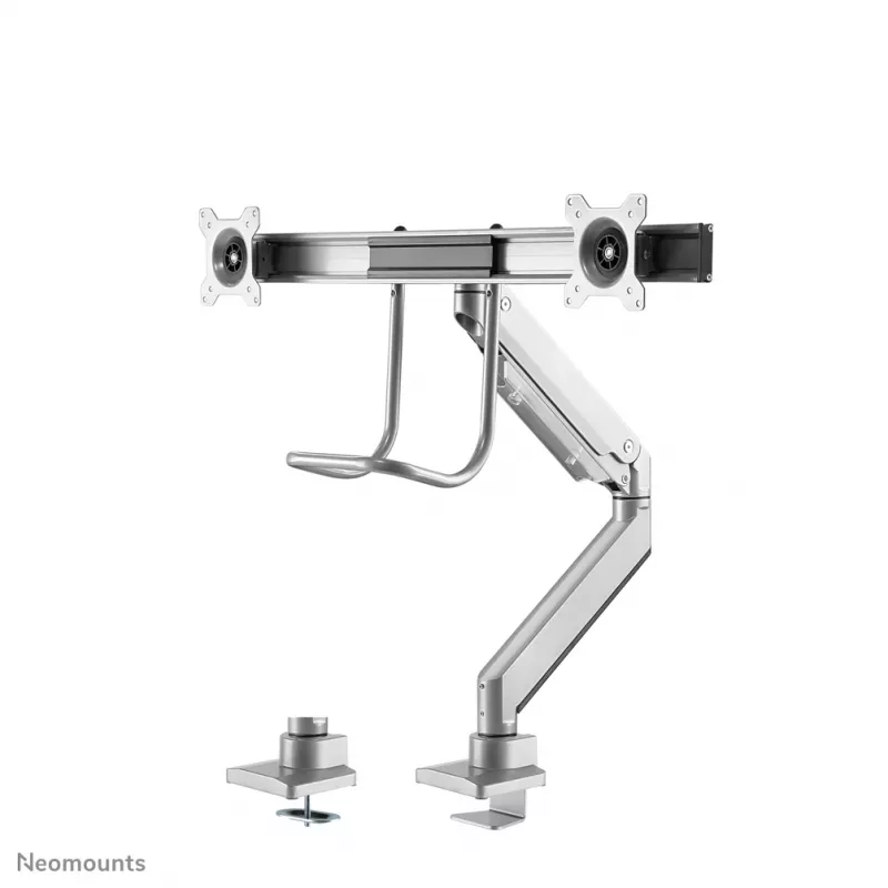 Neomounts NM-D775DXSILVER Monitor arm 10-32 inch - gas spring - Topfix - 180°-stop