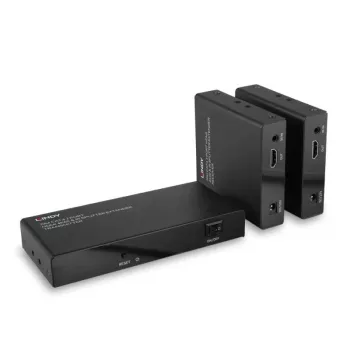 AV transmitter & receiver Lindy 70m Cat.6 2 Port HDMI 4K60 IR Splitter Extender