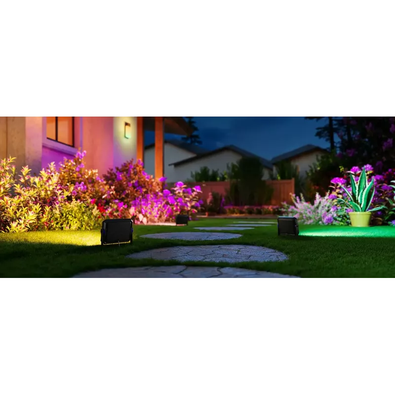 Smart garden lighting Govee H8057 Wi‑Fi/Bluetooth, black, 148×68.9×72.4 mm, 11 kWh/1000h