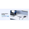 UGREEN laptop dock 15596 USB 3.2 Gen 1 Type-A + Type-C, 3× USB-A, 1× USB-C PD 100W, 1× HDMI 2.0, aluminium