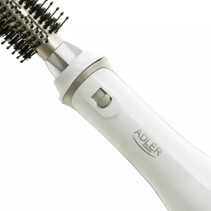Adler AD 2027 5-in-1 curling iron-dryer, 1200 W, 2 heating levels, 5 ceramic coated attachments, white/champagne
