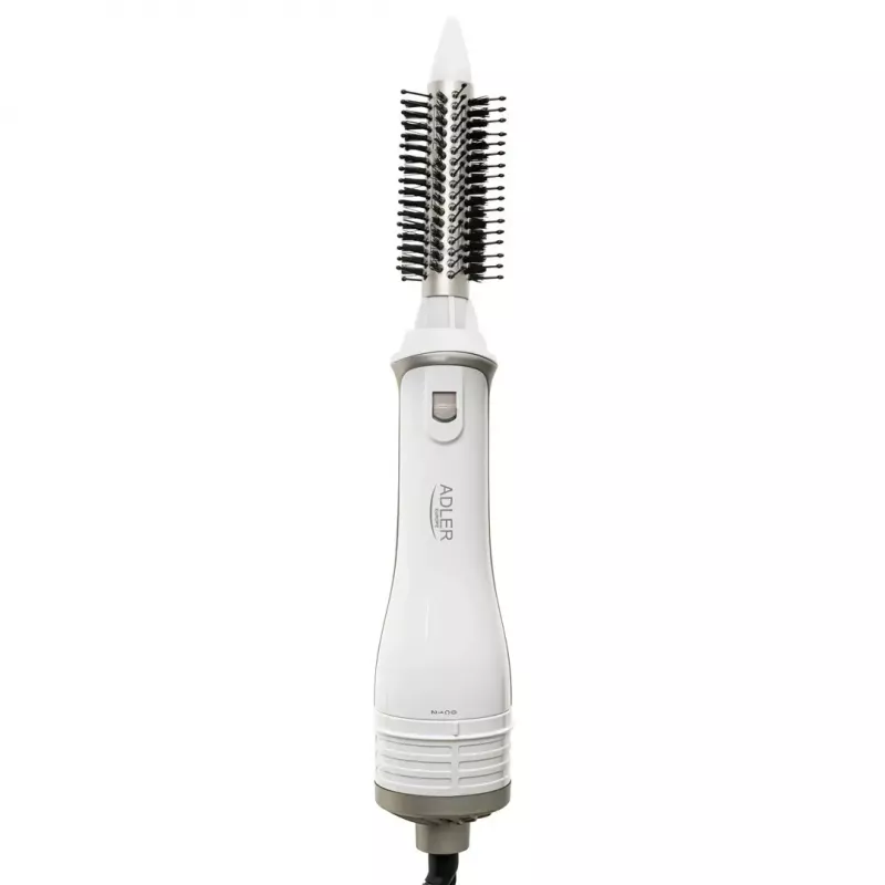Adler AD 2027 5-in-1 curling iron-dryer, 1200 W, 2 heating levels, 5 ceramic coated attachments, white/champagne