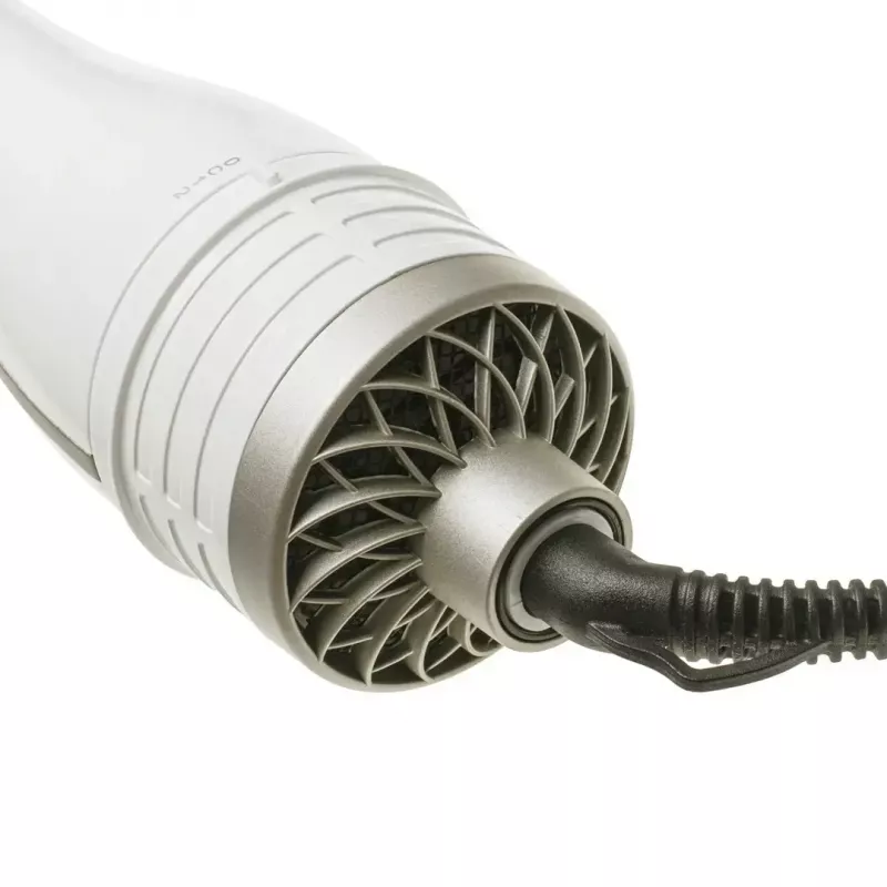 Adler AD 2027 5-in-1 curling iron-dryer, 1200 W, 2 heating levels, 5 ceramic coated attachments, white/champagne