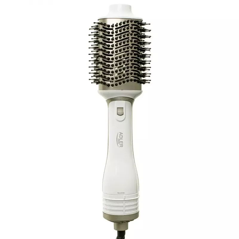 Adler AD 2027 5-in-1 curling iron-dryer, 1200 W, 2 heating levels, 5 ceramic coated attachments, white/champagne