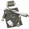 Adler AD 2027 5-in-1 curling iron-dryer, 1200 W, 2 heating levels, 5 ceramic coated attachments, white/champagne