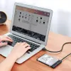 External 2.5 inch SATA III USB 3.0 Enclosure UGREEN 70609 for 2.5-inch SATA SSD/HDD, USB-A to SATA, 5 Gbit/s, Black