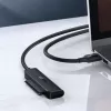 External 2.5 inch SATA III USB 3.0 Enclosure UGREEN 70609 for 2.5-inch SATA SSD/HDD, USB-A to SATA, 5 Gbit/s, Black