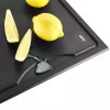 Cutting board GEFU SLIZE rectangular wood grey – GEFU SLIZE 13967 wooden rectangular cutting board, grey finish