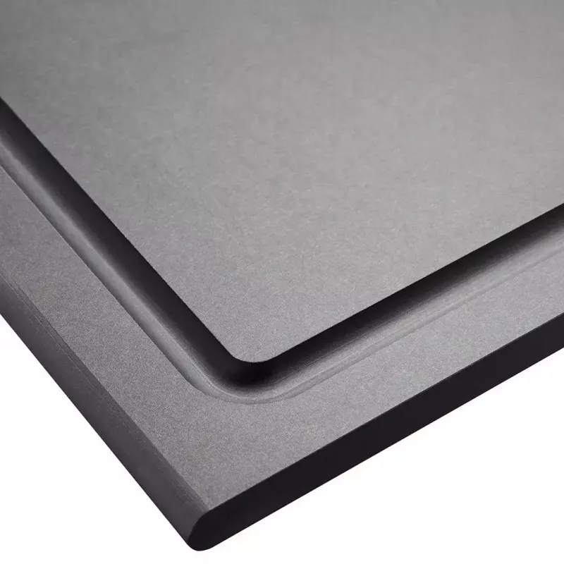Cutting board GEFU SLIZE rectangular wood grey – GEFU SLIZE 13967 wooden rectangular cutting board, grey finish