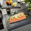 Cutting board GEFU SLIZE rectangular wood grey – GEFU SLIZE 13967 wooden rectangular cutting board, grey finish