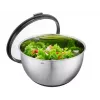 GEFU set of 2 bowls with lids G-35055 — durable, stackable plastic mixing/storage bowls
