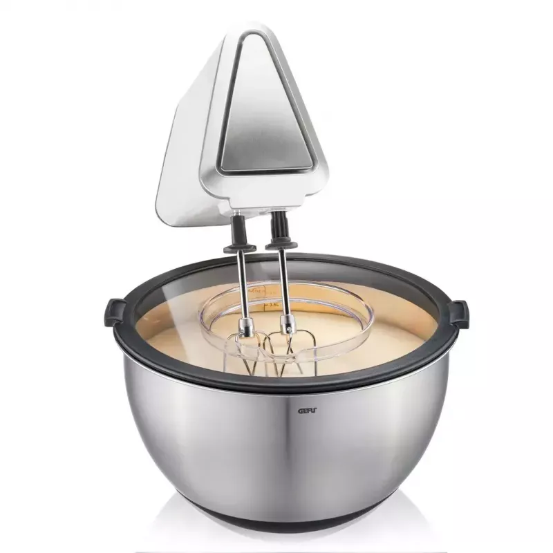 GEFU set of 2 bowls with lids G-35055 — durable, stackable plastic mixing/storage bowls