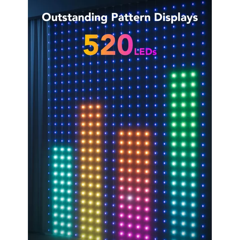 Universal strip light Govee H70B1 LED 2000 mm Indoor/outdoor Multi colour 520 bulbs