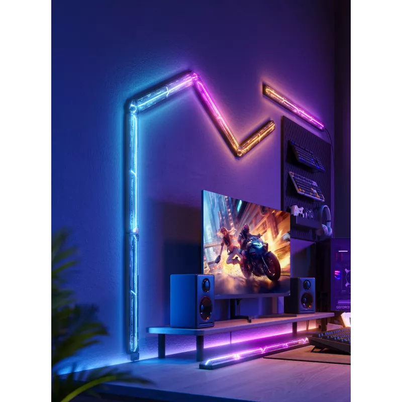 Smart wall light Govee Gaming Wall Lights (4+1) — Wi‑Fi/Bluetooth, multicolour, 4 pieces, 370×45×30 mm