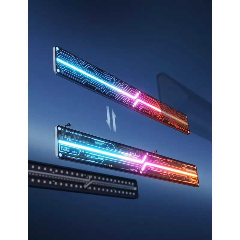 Smart wall light Govee Gaming Wall Lights (4+1) — Wi‑Fi/Bluetooth, multicolour, 4 pieces, 370×45×30 mm