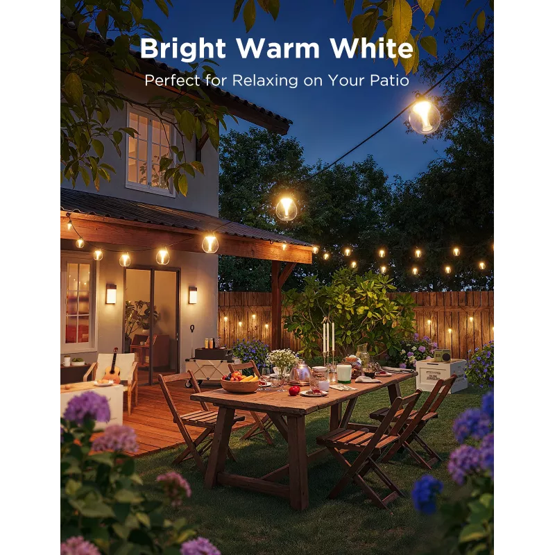 Outdoor string lights Govee H7025 RGBICW 14.63 m Wi‑Fi 2.4 GHz