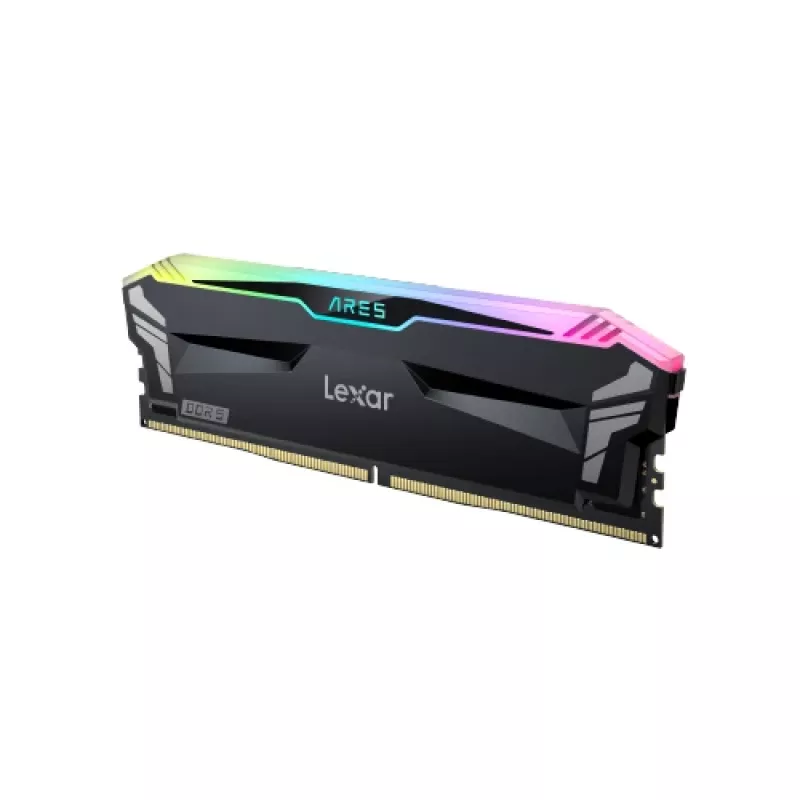LEXAR Desktop Memory - DDR5 Ares 2x 16GB 6400 CL32 1.4V with heatsink and RGB lighting - Dual packBlack
