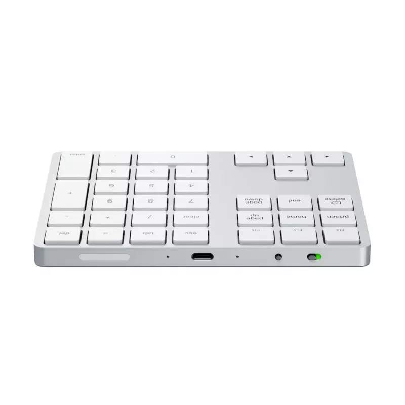 Numeric Keypad Satechi ST-XLABKS — Bluetooth, 33 keys, Silver, 124.7 g
