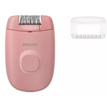 Epilator Philips BRE227/00 corded pink — massage function, AC powered, with cleaning brush